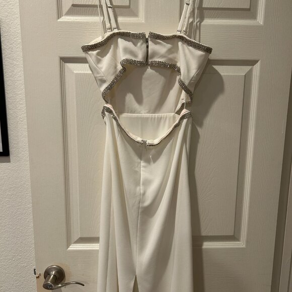 Dress The Population Cutout Midi Ari Dress Medium White - Picture 4 of 6